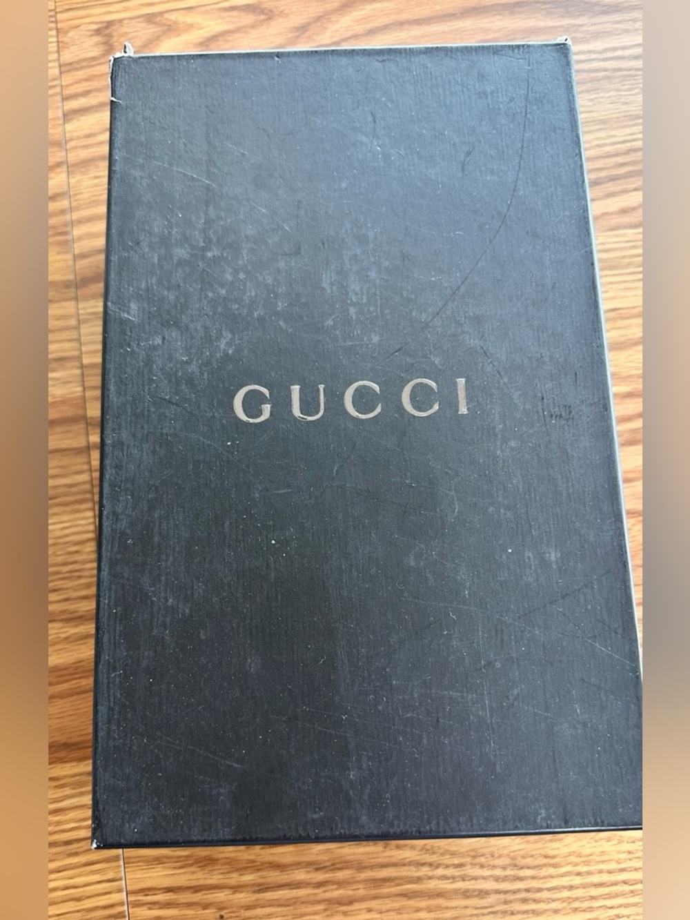 Gucci Leather Mid-Heel Slide Sandals, 3” heel, 11B, Made In Italy, Original Box - Picture 13 of 16
